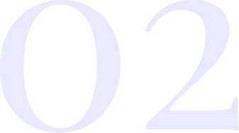 White number 02 display